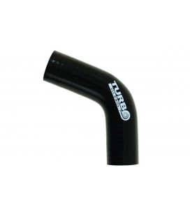 Silicone elbow 67st TurboWorks Black 40mm