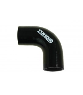 Silicone elbow 90st TurboWorks Black 102mm