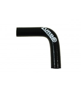 Silicone elbow 90st TurboWorks Black 12mm