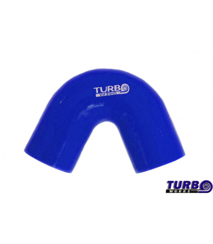 Silikoninė alkunė TurboWorks mėlyna 135 laipsnių 70mm