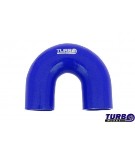 Silicone elbow TurboWorks Blue 180deg 60mm