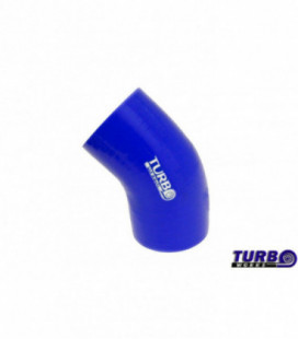 Silikoninė alkunė TurboWorks mėlyna 45 laipsnių 45mm