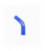 Silicone elbow TurboWorks Blue 45st 84mm XL