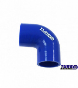 Silikoninė alkunė TurboWorks mėlyna 90 laipsnių 102mm
