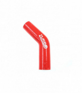 Silicone elbow TurboWorks Red 45deg 32mm