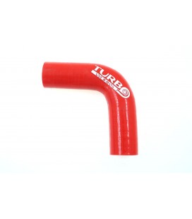 Silicone elbow TurboWorks Red 90deg 25mm