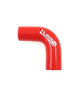 Silicone elbow TurboWorks Red 90deg 38mm