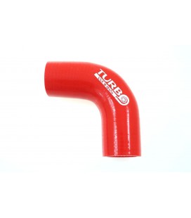 Silicone elbow TurboWorks Red 90deg 40mm