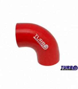Silikoninė alkunė TurboWorks raudona 90 laipsnių 45mm