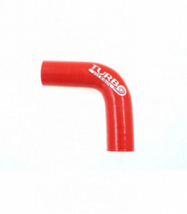 Silicone elbow TurboWorks Red 90st 15mm