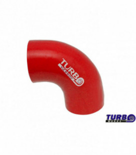 Silicone elbow TurboWorks Red 90st 89mm
