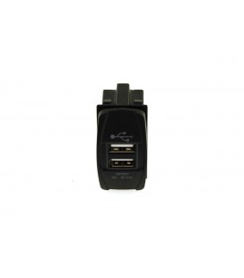 Socket 1224V 2xUSB (3.1A) LED