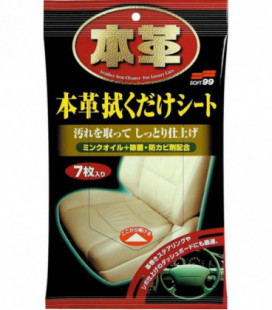 Soft99 Leather Seat Cleaning Wipes 7 pcs
