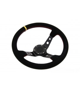 Steering wheel Pro 350mm offset:80mm Yellow Suede