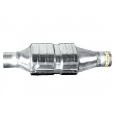 Catalytic converters with ceramic cartridge