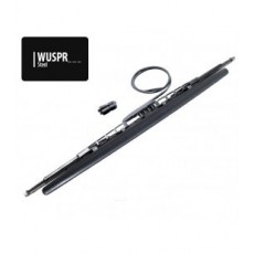 Windshield wipers with spoiler and washer